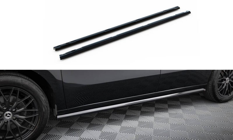 Maxton Seitenschweller Ansatz Mercedes-Benz T W420 schwarz Hochglanz ME-T-1-SD1-G