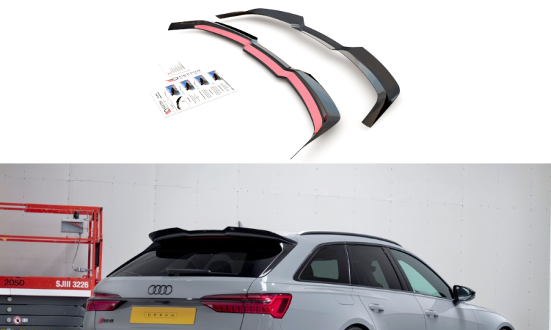 Maxton Spoiler CAP V.2 für Audi RS6 C8 schwarz Hochglanz AU-RS6-C8-CAP2-G