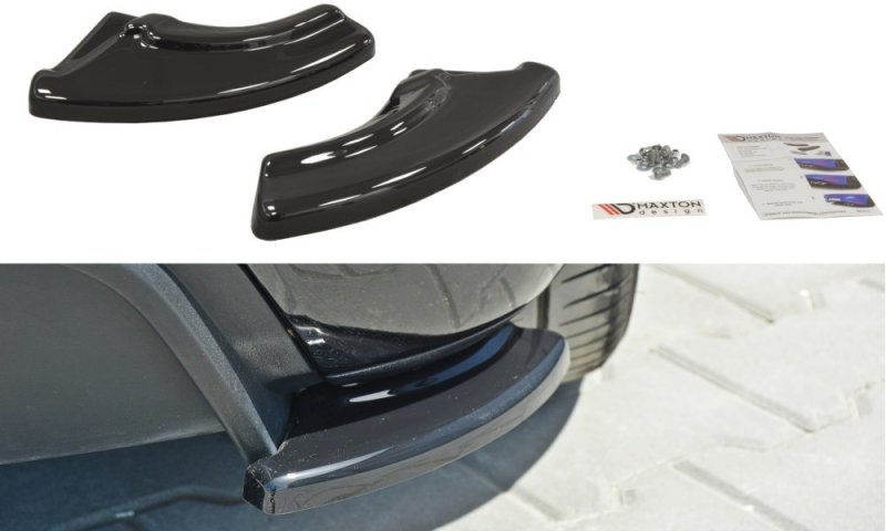 Maxton Heck Ansatz Flaps Diffusor passend für Fiat Punto Evo Abarth schwarz Hochglanz schwarz Hochglanz FI-GP-ABARTH-RSD1-G