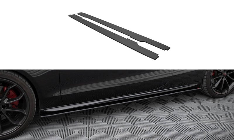 Maxton Street Pro Seitenschweller Ansatz Audi A5 / A5 S-Line / S5 Coupe / Cabrio 8T / 8T Facelift AUS51CNC-SD1B