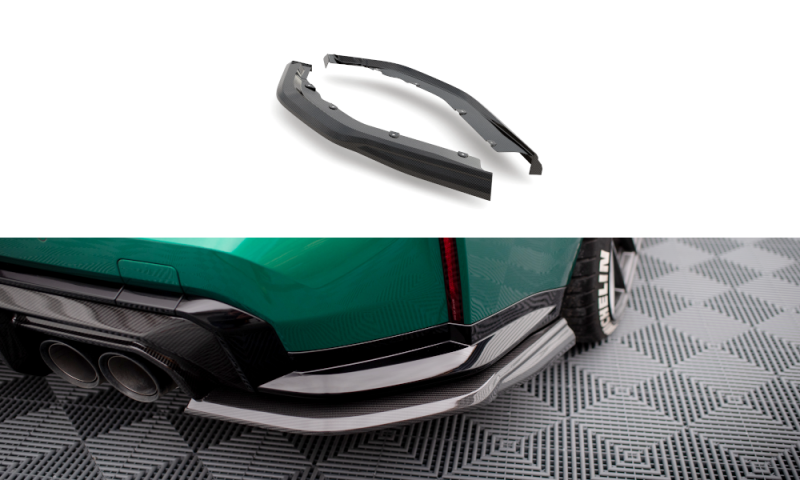Maxton Carbon Fiber Heck Ansatz Flaps Diffusor für BMW M3 G80 CF-BM-3-G80-M-RSD1-245-P