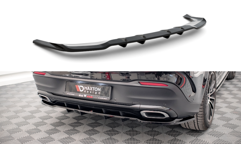 Maxton Mittlerer Diffusor Heck Ansatz DTM Look für Mercedes-Benz GLE Coupe AMG-Line C167 schwarz Hochglanz ME-GLE-C167-AMGLINE-RD1G+RD2-G