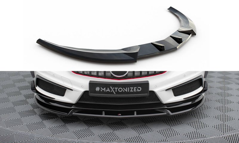 Maxton Front Ansatz V.3 Mercedes-Benz A45 AMG W176 schwarz Hochglanz ME-A45-W176-FD1-G