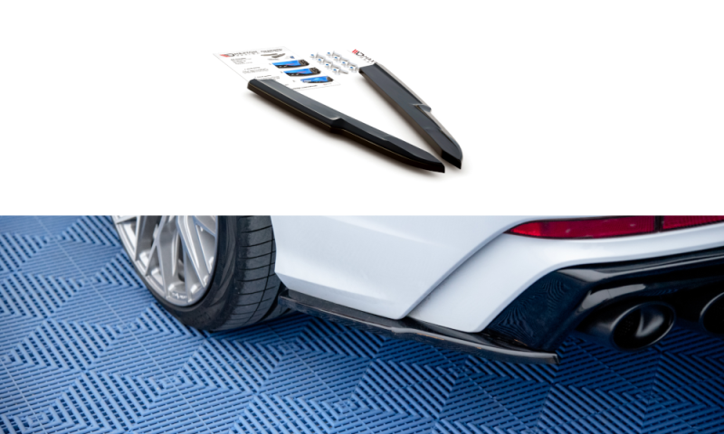 Maxton Heck Ansatz Flaps Diffusor für Audi A6 C8 S-Line schwarz Hochglanz AU-A6-C8-SLINE-RSD1-G