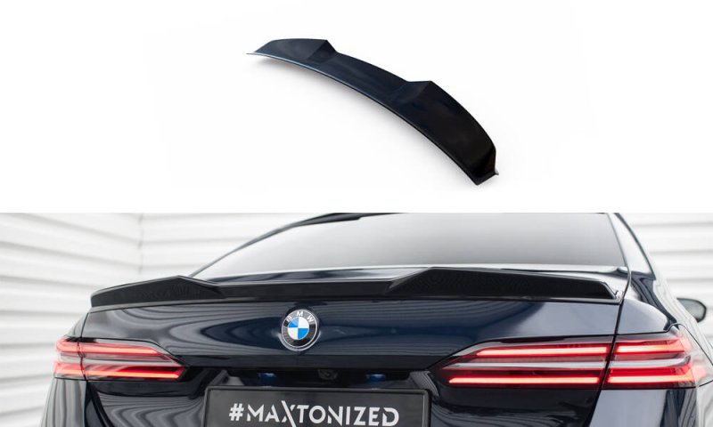 Maxton Spoiler CAP Abrisskante 3D BMW 5er / i5 M-Paket G60 schwarz Hochglanz BM-5-G60-MPACK-CAP3D1-G