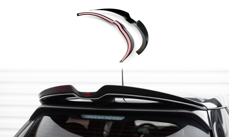 Maxton Spoiler CAP für Mini Cooper John Cooper S Works F56 Facelift schwarz Hochglanz MC-3F-56-JCW-5D-CAP1-G