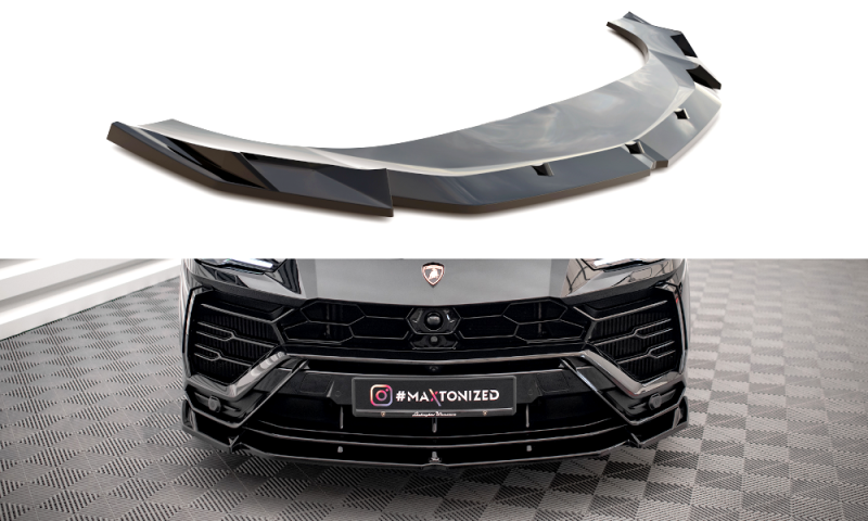 Maxton Front Ansatz V.1 Lamborghini Urus Mk1 schwarz Hochglanz LA-UR-1-FD1G+FD1RG+BR-G