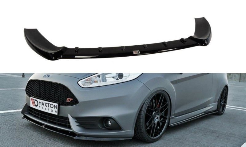 Maxton Front Ansatz für Ford Fiesta ST Mk7 FL schwarz Hochglanz FO-FI-7F-ST-CUPRA-FD1-G