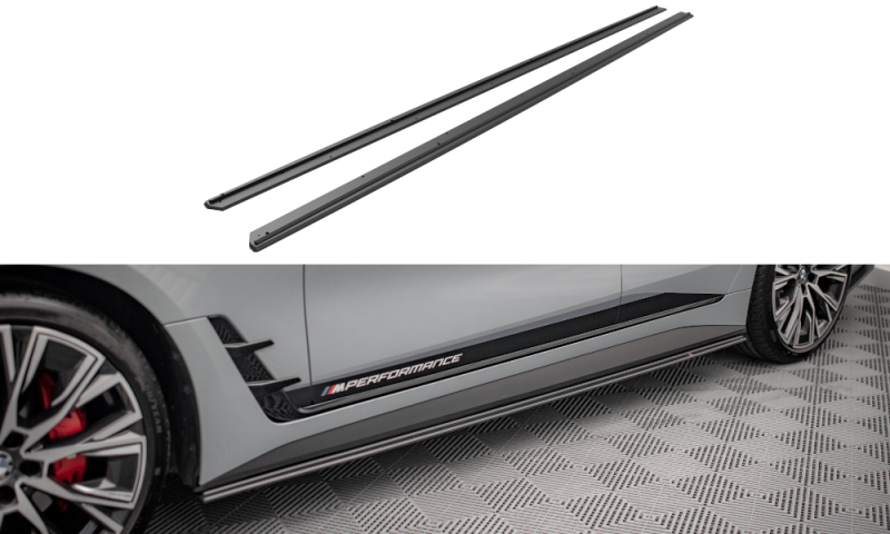 Maxton Street Pro Seitenschweller Ansatz für BMW 4er Gran Coupe M-Paket G26 BM4G26MPACKGCCNC-SD1B