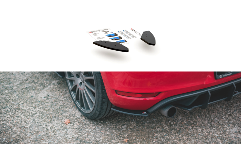 Maxton Racing Heck Ansatz Flaps Diffusor für Volkswagen Golf GTI Mk6 VWGO6GTICNC-RSD1B