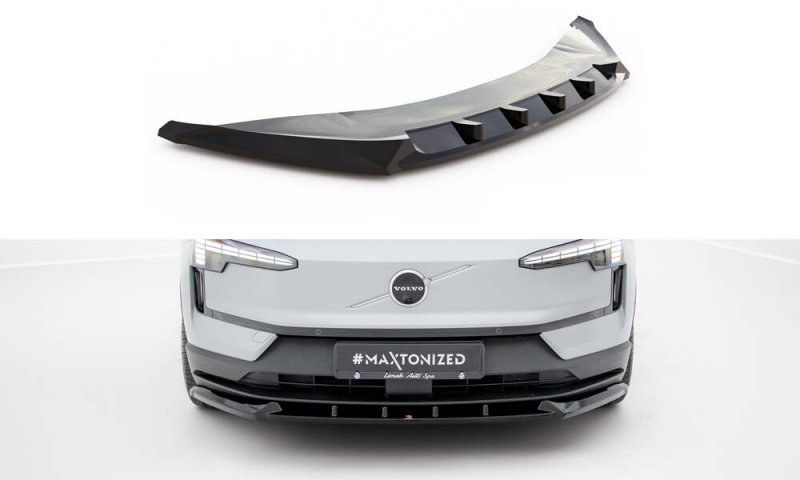 Maxton Front Ansatz Volvo EX30 Mk1 schwarz Hochglanz VO-EX30-1-FD1-G