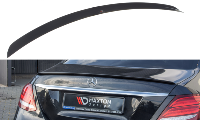 Maxton Spoiler CAP für Mercedes-Benz E-Klasse W213 AMG-Line schwarz Hochglanz ME-E-213-AMGLINE-CAP1-G