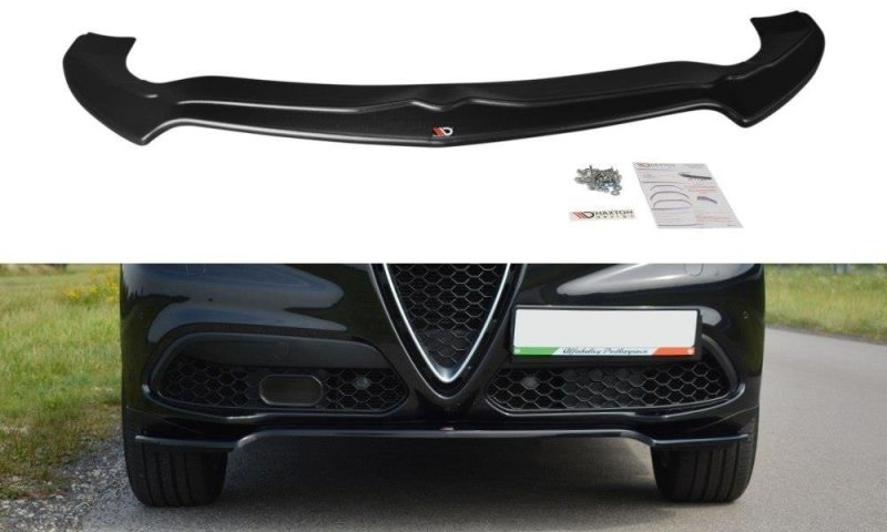 Maxton Front Ansatz V.1 für Alfa Romeo Stelvio schwarz Hochglanz AL-ST-1-FD1-G
