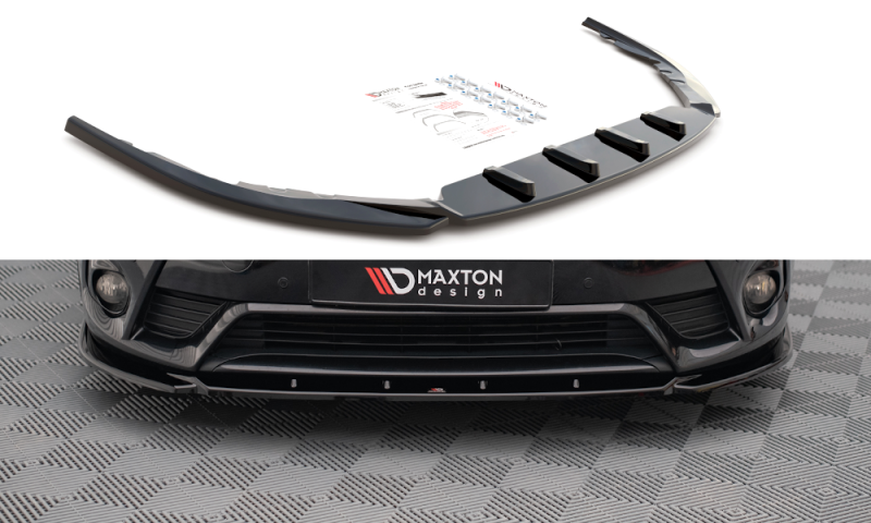 Maxton Front Ansatz V.2 für Toyota Avensis Mk3 Facelift schwarz Hochglanz TO-AV-3F2-FD2-G