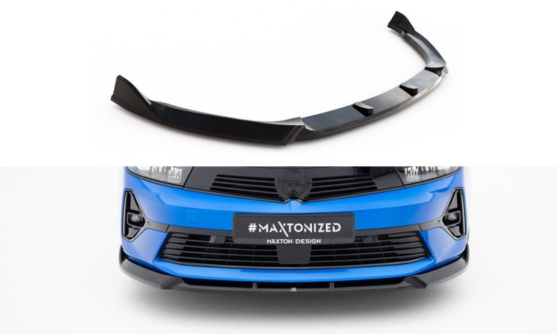 Maxton Front Ansatz V.1 Opel Astra L (MK6) schwarz Hochglanz OP-AS-L-ST-FD1-G