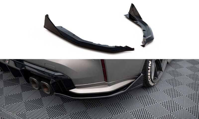 Maxton Heck Ansatz Flaps Diffusor V.5 (heckansatz v.1) BMW M4 G82 schwarz Hochglanz BM-4-G82-M-RSD5-G