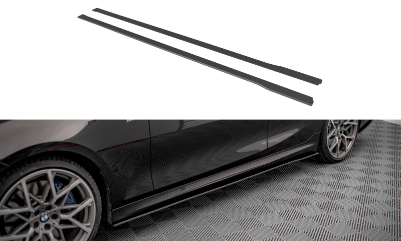 Maxton Street Pro Seitenschweller Ansatz für BMW 3er M-Paket G20 / G21 BM320MPACKCNC-SD1B