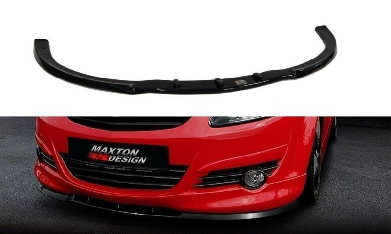 Maxton Front Ansatz für OPEL CORSA D OPC-LINE (vor Facelift) schwarz Hochglanz OP-CO-D-OPCLINE-FD1-G