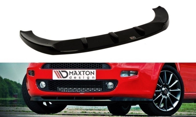 Maxton Front Ansatz für FIAT PUNTO STANDARD FACELIFT, PREFACE schwarz Hochglanz FI-GP-EVO-FD1-G