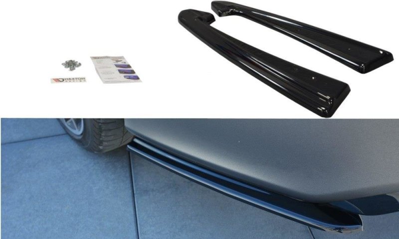 Maxton Heck Ansatz Flaps Diffusor für Audi RS7 Facelift schwarz Hochglanz AU-RS7-1F-RSD1-G