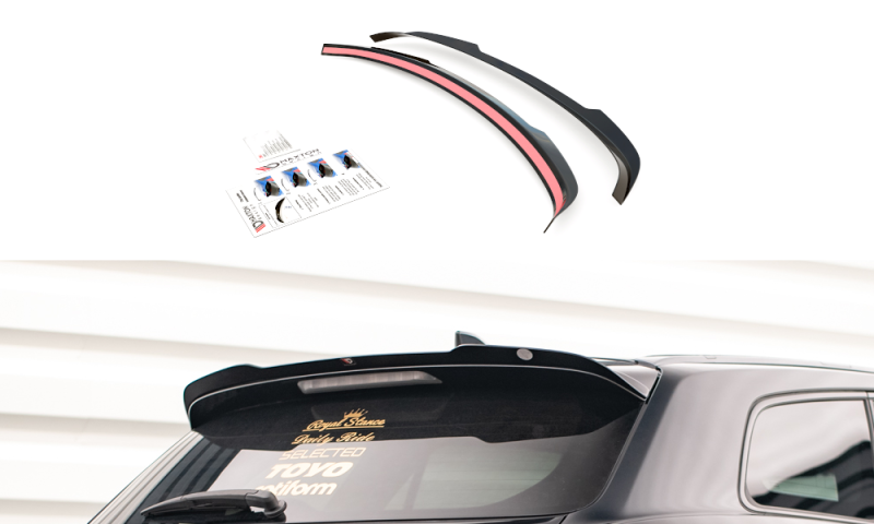 Maxton Spoiler CAP für Toyota Avensis Mk3 Facelift Wagon schwarz Hochglanz TO-AV-3F2-K-CAP1-G