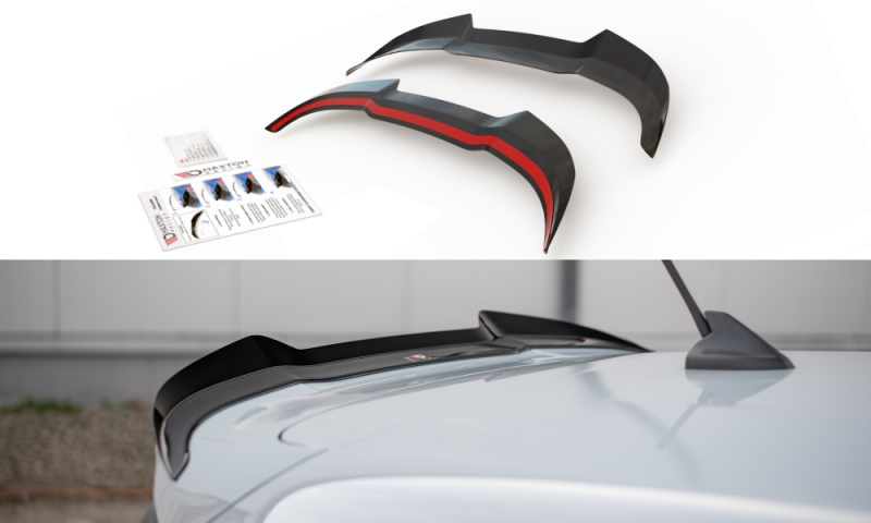 Maxton Spoiler CAP V.2 für Ford Fiesta Mk8 ST / ST-Line schwarz Hochglanz FO-FI-8-ST-CAP1-G