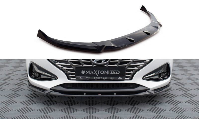 Maxton Front Ansatz V.2 Hyundai I30 Mk3 Facelift schwarz Hochglanz HY-I30-3F-FD2-G