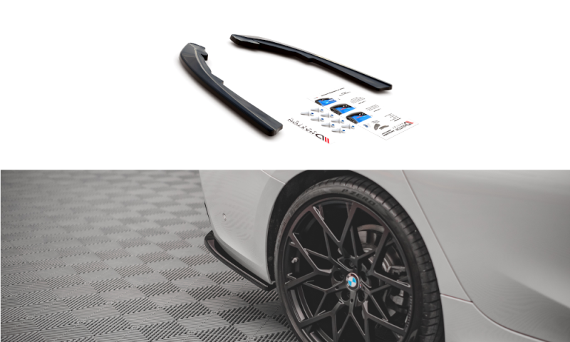 Maxton Heck Ansatz Flaps Diffusor für BMW 3er G20 / G21 schwarz Hochglanz BM-3-20-RSD1-G