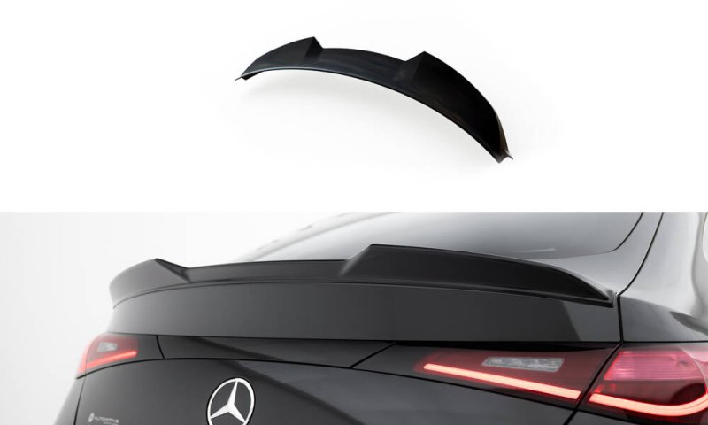Maxton Spoiler CAP Abrisskante 3D Mercedes-Benz GLC Coupe AMG-Line C254 schwarz Hochglanz ME-GLC-C254-AMGLINE-CAP3D1-G