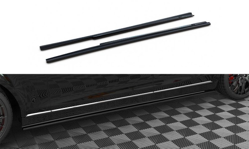 Maxton Seitenschweller Ansatz Mercedes-Benz S Long W222 schwarz Hochglanz ME-S-222-SD1-G