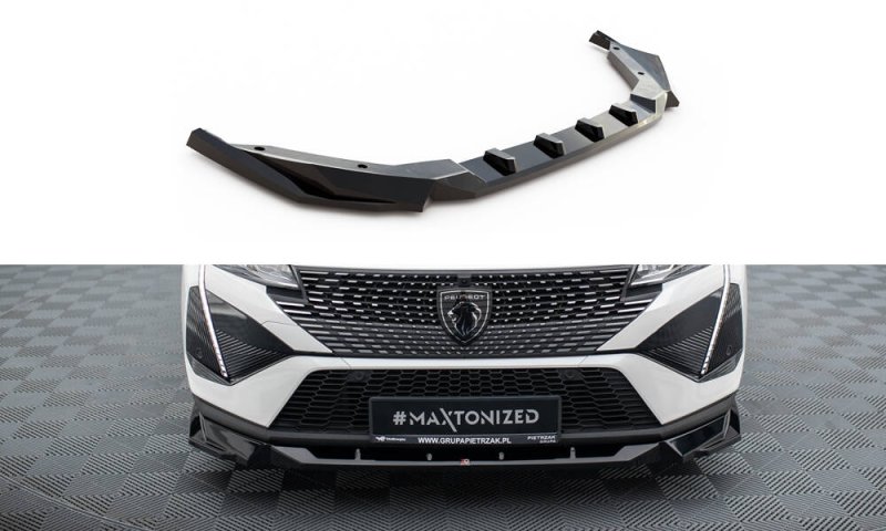 Maxton Front Ansatz Peugeot 408 Mk1 schwarz Hochglanz PE-408-1-FD1-G