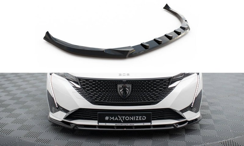 Maxton Front Ansatz Peugeot 308 GT Mk3 schwarz Hochglanz PE-308-3-GT-SW-FD1-G