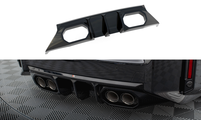Maxton Diffusor Heck Ansatz V.2 BMW M2 G87 schwarz Hochglanz BM-M2-G87-RS2-G