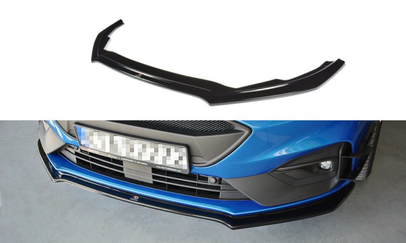 Maxton Front Ansatz V.1 für Ford Focus ST / ST-Line Mk4 schwarz Hochglanz FO-FO-4-STLINE-FD1-G