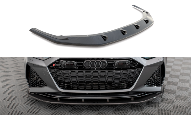 Maxton Carbon Fiber Front Ansatz für Audi RS6 C8 / RS7 C8 CF-AU-RS6-C8-FD1-245-P