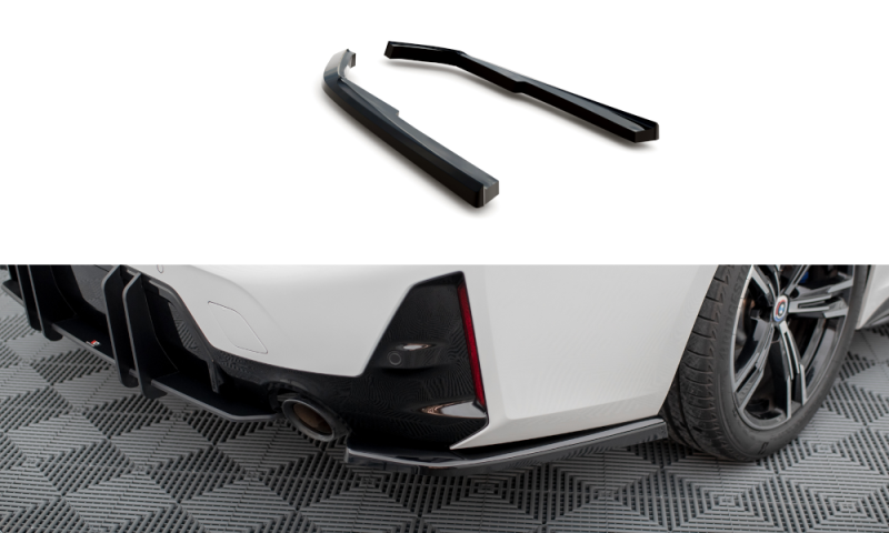 Maxton Heck Ansatz Flaps Diffusor für BMW M-Paket G20 / G21 Facelift schwarz Hochglanz BM-3-G20F-MPACK-RSD1-G
