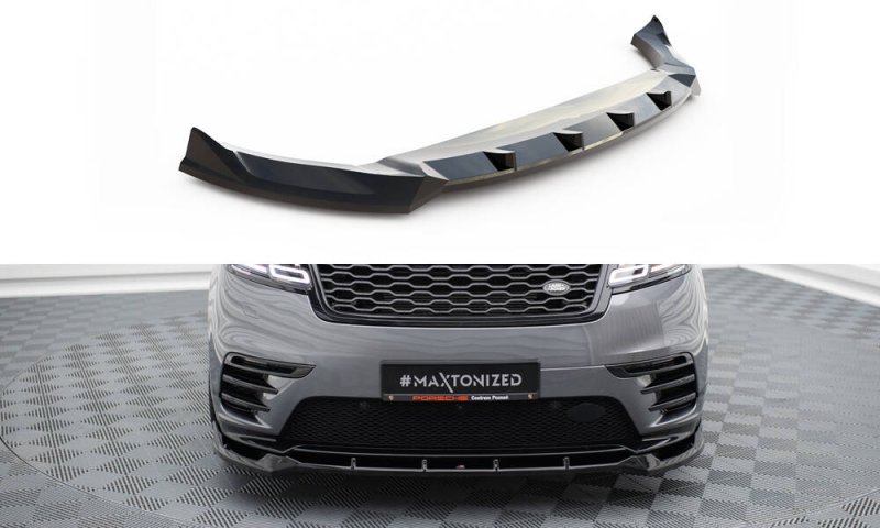 Maxton Front Ansatz Land Rover Range Rover Velar R-Dynamic Mk1 schwarz Hochglanz LR-RR-VE-1-RDYNAMIC-FD1-G