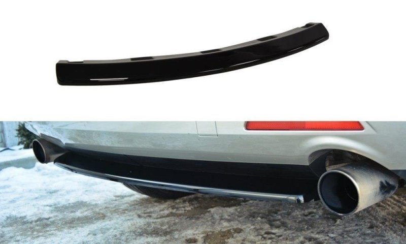 Maxton Mittlerer Diffusor Heck Ansatz für MAZDA CX-7 schwarz Hochglanz MA-CX-7-RD1-G