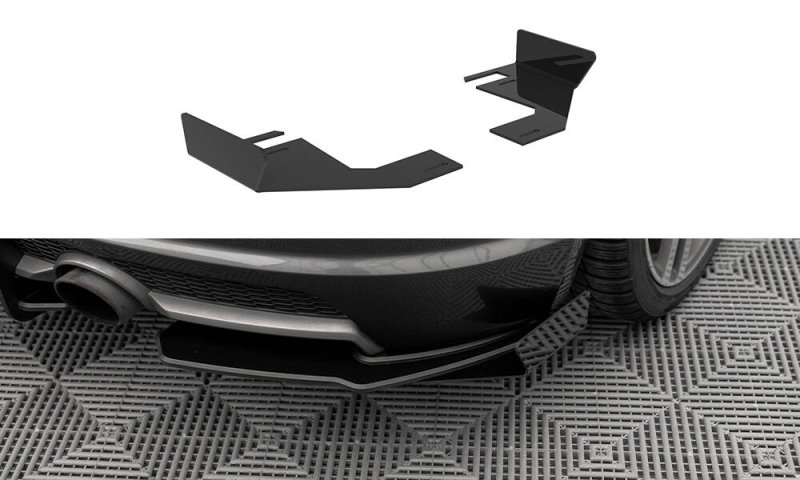 Maxton Hintere Seiten Flaps Audi TT S-Line 8S schwarz Hochglanz AUTT3SLINECNC-RSF1-G