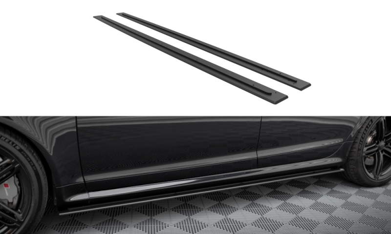 Maxton Street Pro Seitenschweller Ansatz für Audi RS6 Avant C6 AURS6C6CNC-SD1B
