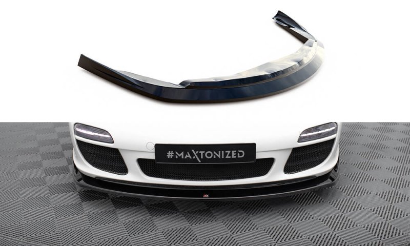 Maxton Front Ansatz V.2 Porsche 911 Carrera 997 Facelift schwarz Hochglanz PO-911-997F-FD2-G