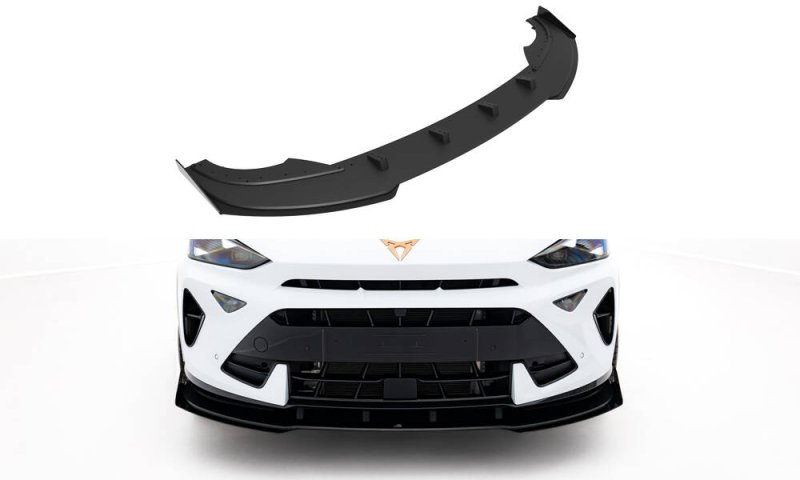 Maxton Street Pro Front Ansatz + Flaps Cupra Formentor Mk1 Facelift schwarz Hochglanz CUFO1FCNC-FD1B+FSF1-G