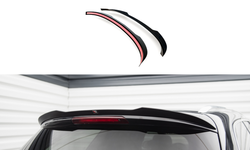 Maxton Spoiler CAP Abrisskante Ford Mondeo Kombi ST-Line Mk4 Facelift schwarz Hochglanz FO-MO-4-STLINE-K-CAP1-G