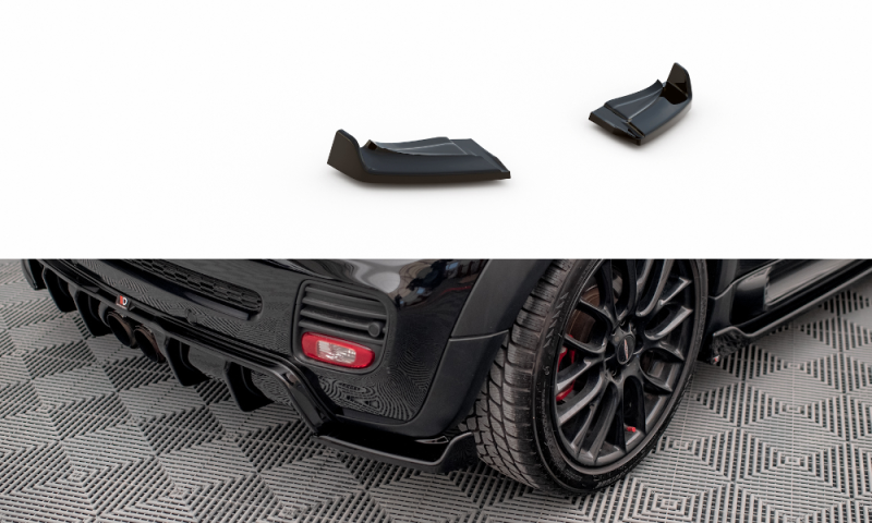 Maxton Heck Ansatz Flaps Diffusor V.3 für Mini Cooper John Cooper Works R56 schwarz Hochglanz MC-S-2-56-JCW-RSD2-G