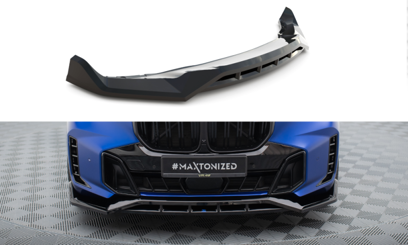 Maxton Front Ansatz V.2 BMW X5 M-Paket G05 Facelift schwarz Hochglanz BM-X5-05F-MPACK-FD2G+FD2R-G