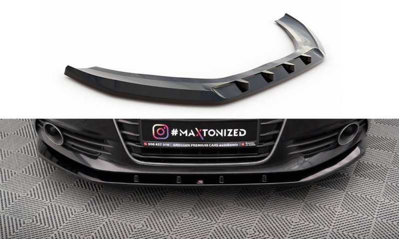 Maxton Front Ansatz V.3 Audi A6 C7 schwarz Hochglanz AU-A6-C7-FD3-G