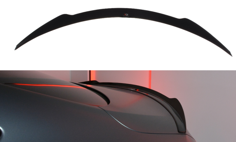 Maxton Spoiler CAP für MERCEDES- BENZ C-KLASSE W205 COUPE AMG-LINE schwarz Hochglanz ME-C-205-AMGLINE-C-CAP1-G