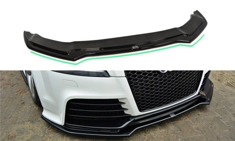 Maxton Front Ansatz V.2 für Audi TT RS 8J schwarz Hochglanz AU-TT-2-RS-FD2-G