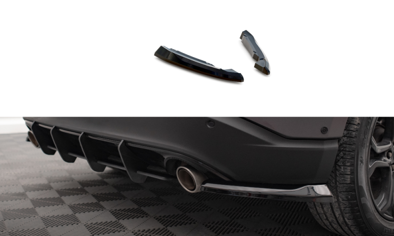 Maxton Heck Ansatz Flaps Diffusor V.1 für Ford Edge Mk2 schwarz Hochglanz FO-ED-2-RSD1-G
