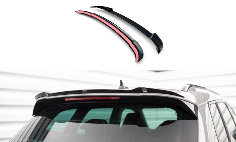 Maxton Spoiler CAP für Skoda Karoq Sportline Mk1 Facelift schwarz Hochglanz SK-KA-1F-SL-CAP1-G